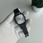 Classic Vintage Quartz Saat - Beyaz Siyah
